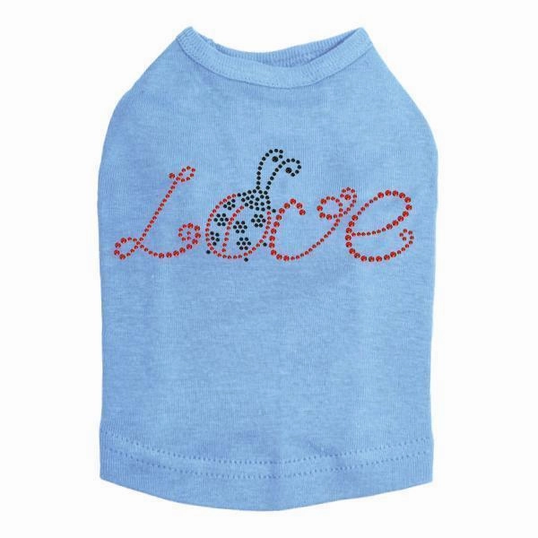 Love Ladybug Rhinestone Dog Tank