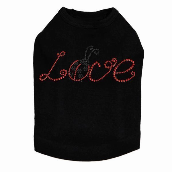 Love Ladybug Rhinestone Dog Tank