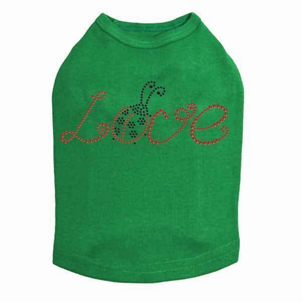 Love Ladybug Rhinestone Dog Tank