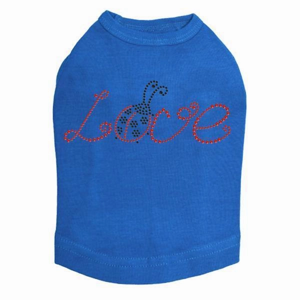 Love Ladybug Rhinestone Dog Tank