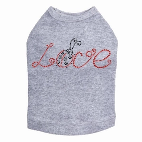 Love Ladybug Rhinestone Dog Tank