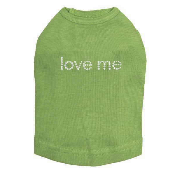 Love Me Rhinestone Dog Tank
