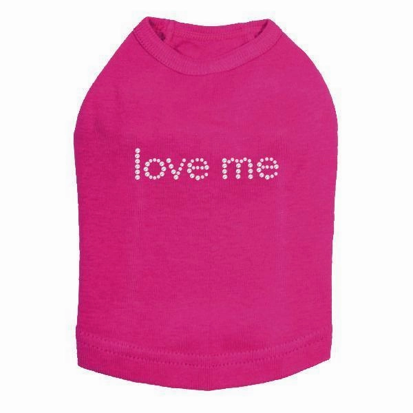 Love Me Rhinestone Dog Tank