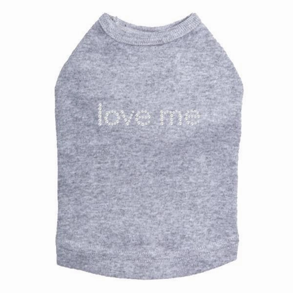 Love Me Rhinestone Dog Tank