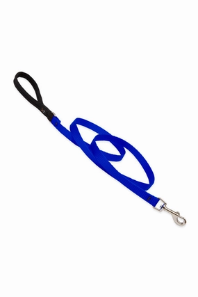 LupinePet Basic Solids Blue 6ft Dog Leash