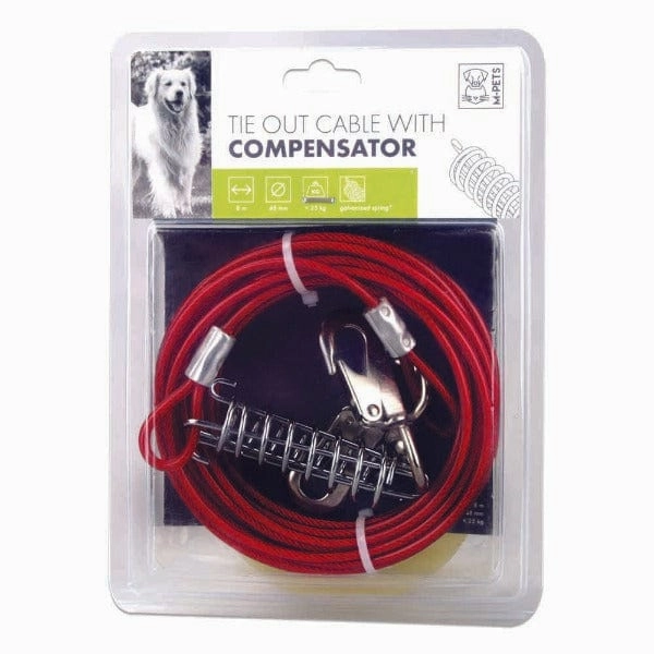 M-PETS Dog Tie Out Cable with Compensator