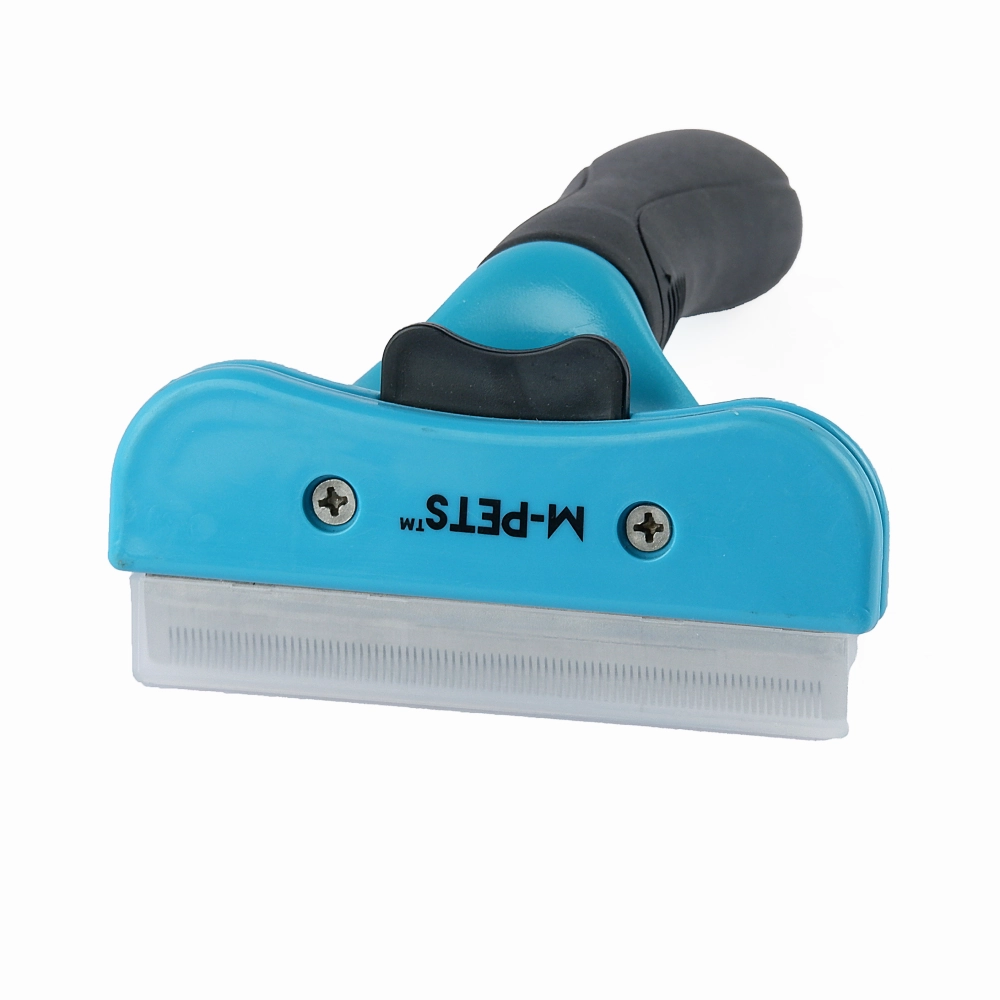 M Pets Stylus Deshedding Brush for Dogs and Cats (Blue)