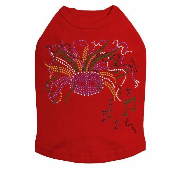 Mardi Gras Rhinestone Dog Tank