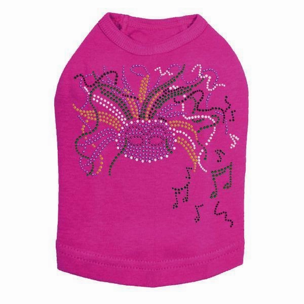 Mardi Gras Rhinestone Dog Tank