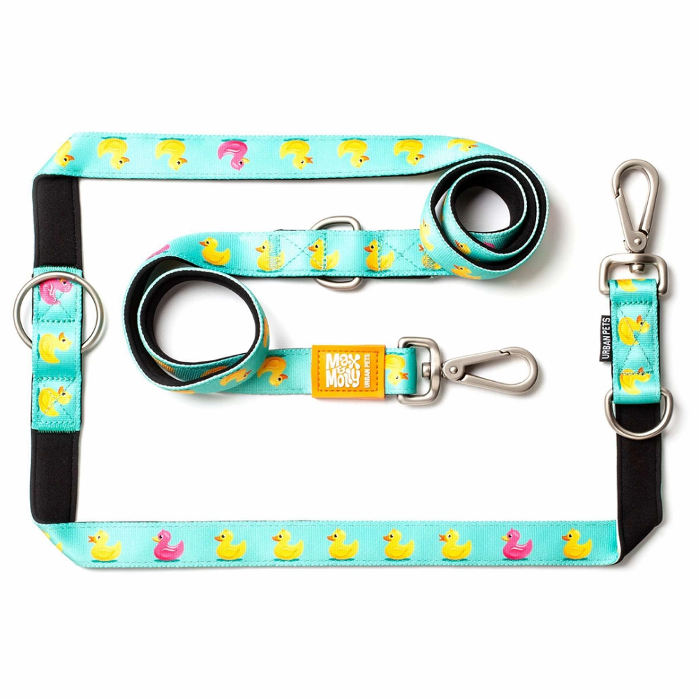 Max & Molly Ducklings Multi-Function Leash for Dogs (Blue)