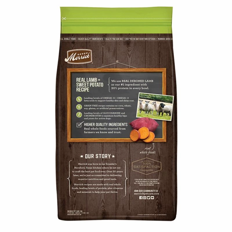Merrick Grain Free - Real Lamb & Sweet Potato Recipe