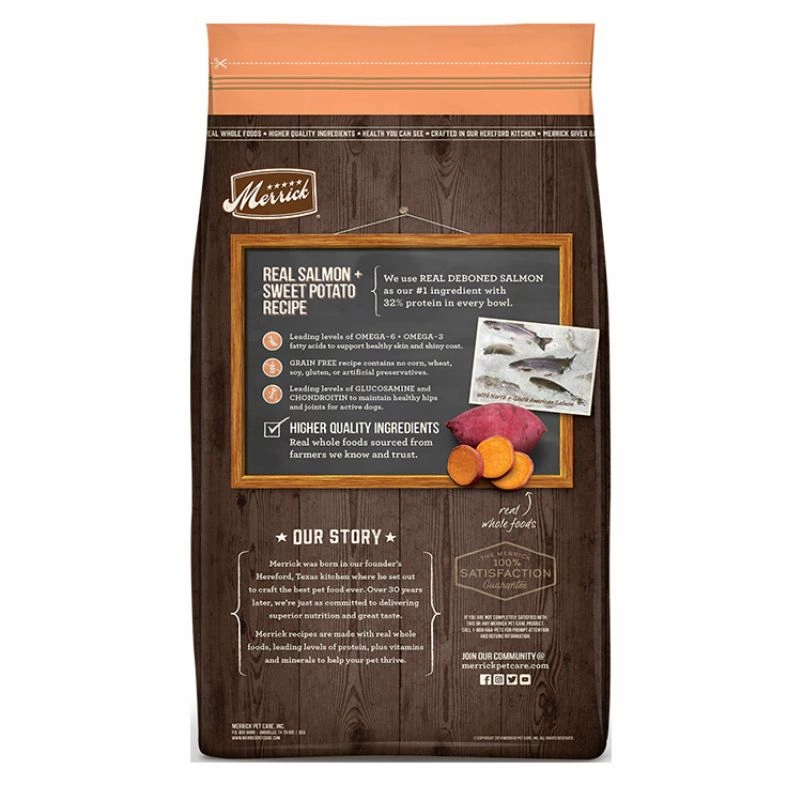 Merrick Grain Free - Real Salmon & Sweet Potato Recipe