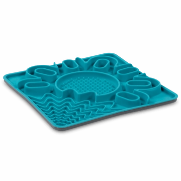 Messy Mutts Framed Silicone Multi Surface Lick Mat in Blue