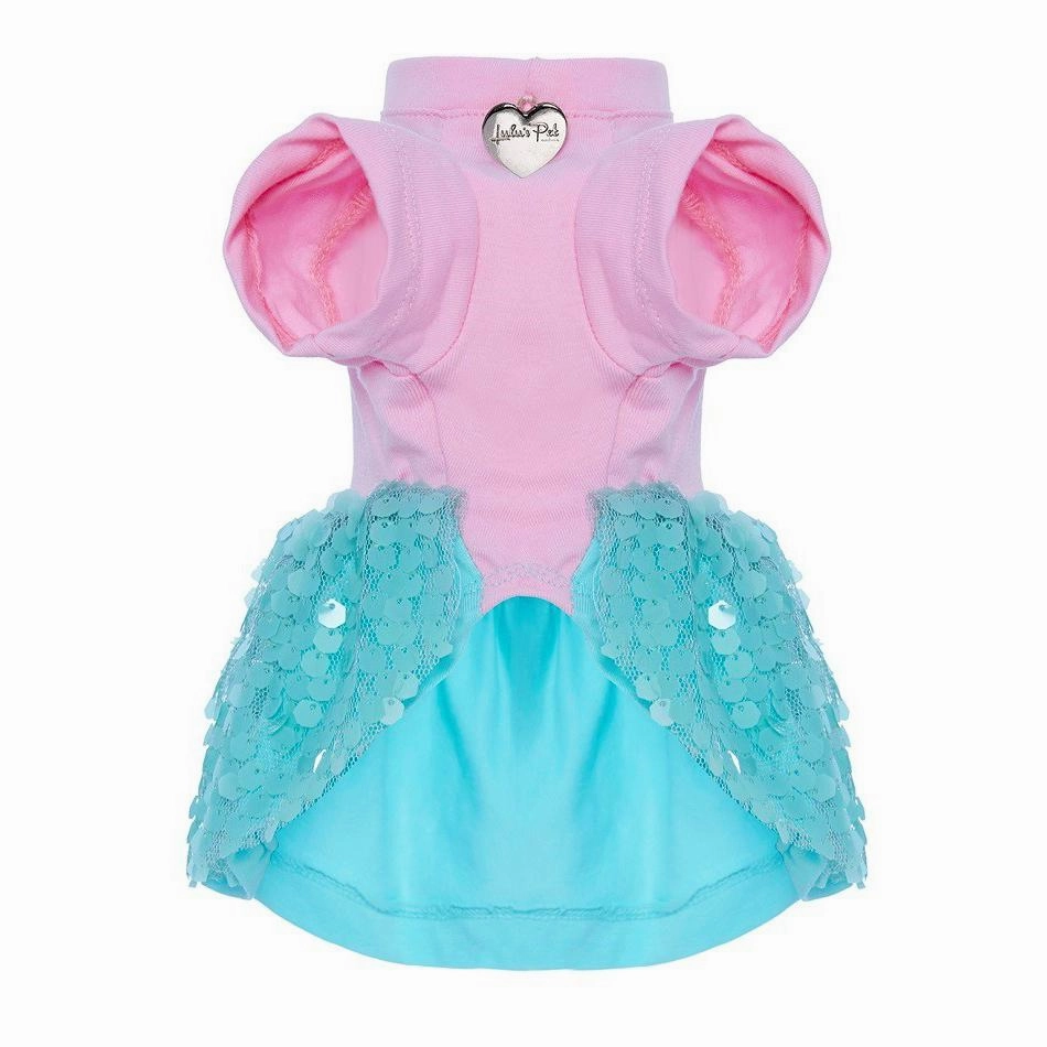 Minty Pinky Dog Dress