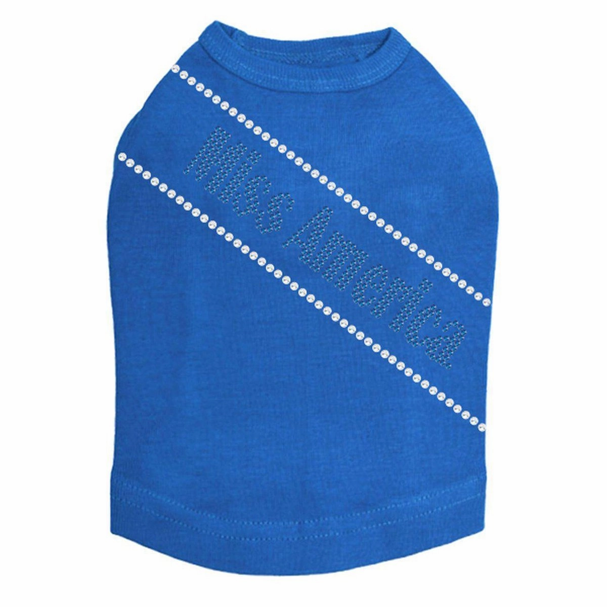 Miss America Rhinestone Dog Tank