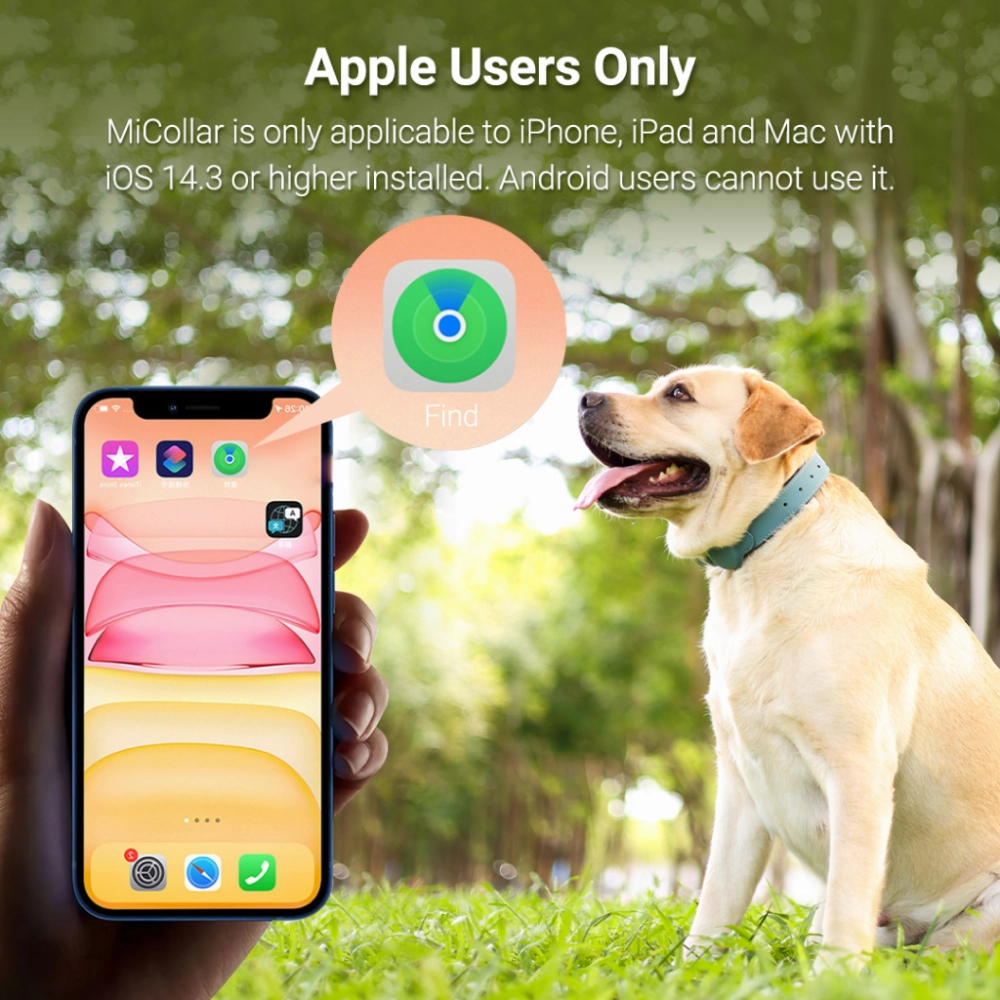 Mitag Anti Loss Device with Keychain for Dogs and Cats (White) | IOS