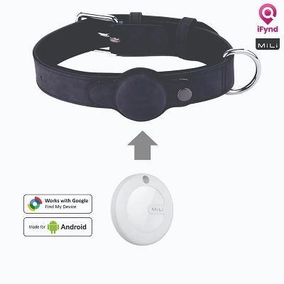 Mitag Go Anti Loss Device with Collar for Small Dogs (Black) | Android