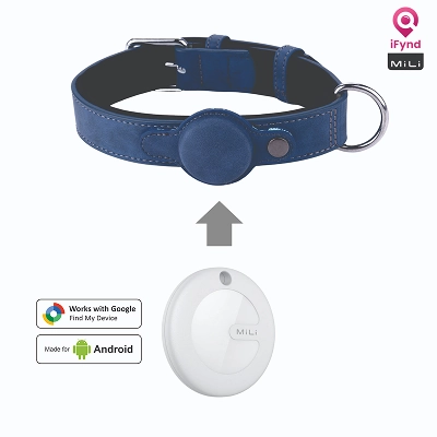 Mitag Go Anti Loss Device with Collar for Small Dogs (Blue) | Android