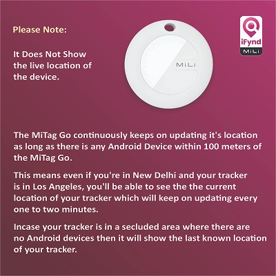 Mitag Go Anti Loss Device with Keychain for Dogs and Cats (White) | Android