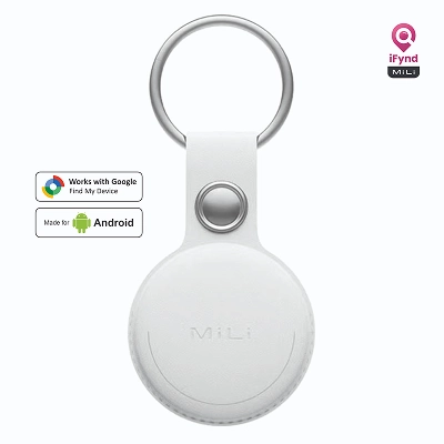Mitag Go Anti Loss Device with Keychain for Dogs and Cats (White) | Android