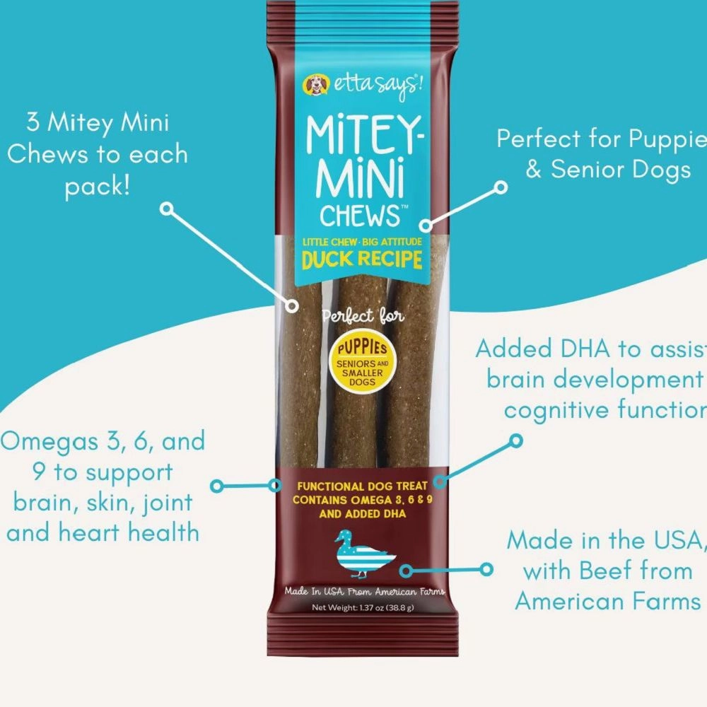 Mitey Mini Jerky Duck Dog Chew