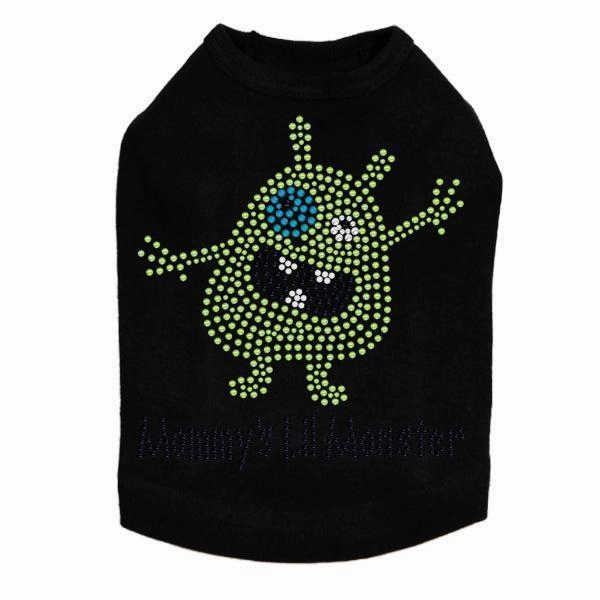 Mommy's Lil Monster Boy Rhinestone Dog Tank