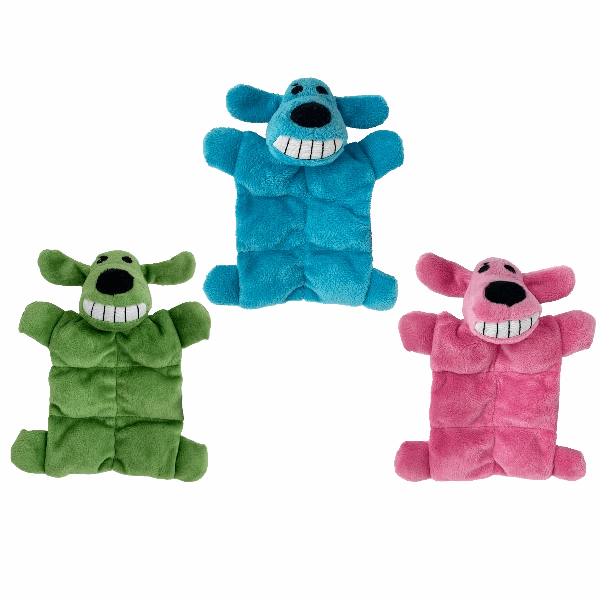 Multipet Mini Loofa Dog Squeaker Mat Assorted Dog Toy