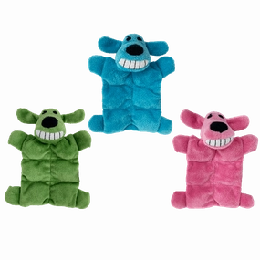 Multipet Mini Loofa Dog Squeaker Mat Assorted Dog Toy