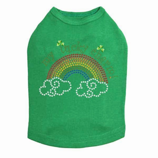 My Lucky Charm Rhinestone Dog Tank