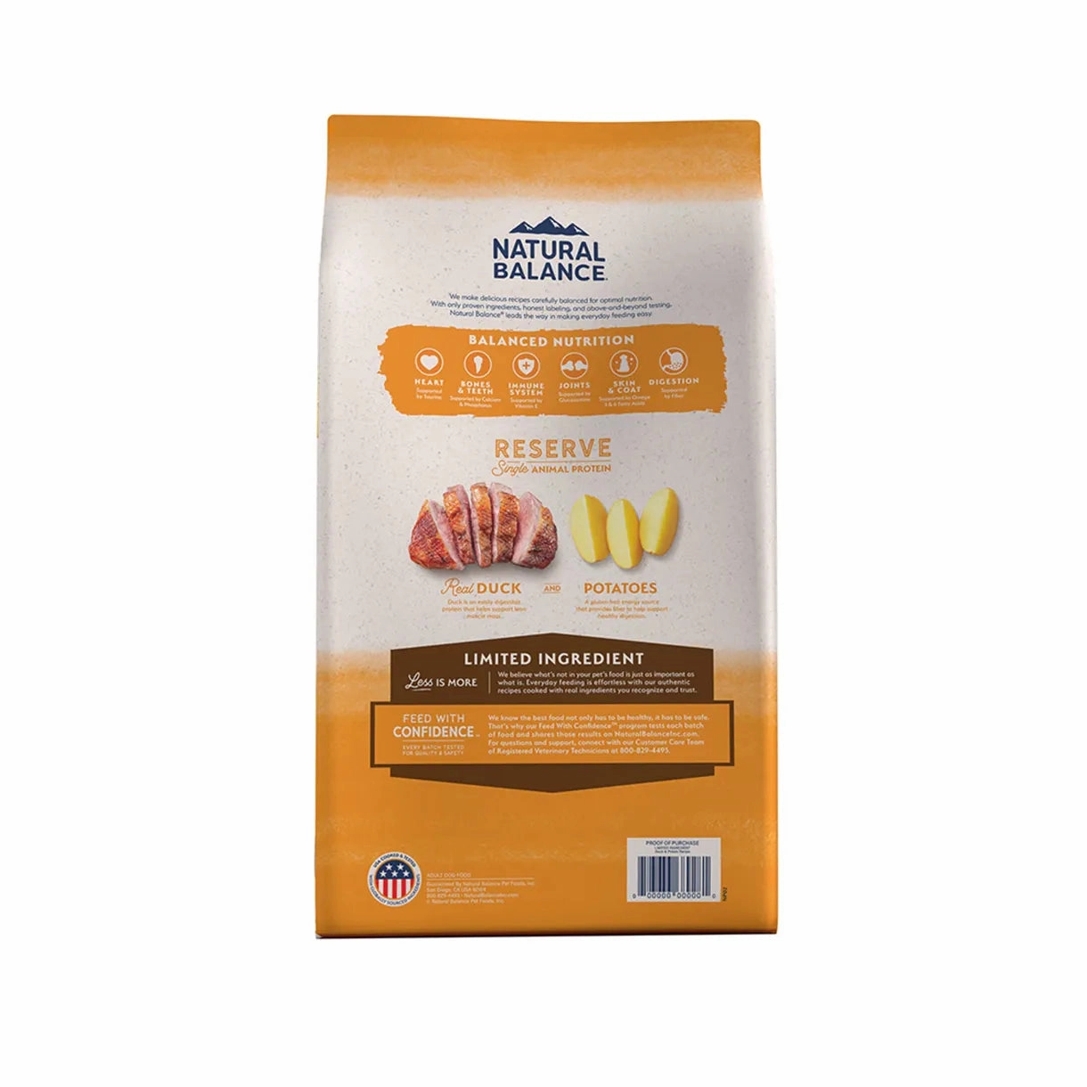 Natural Balance - Grain Free Duck & Potato Recipe for Dogs