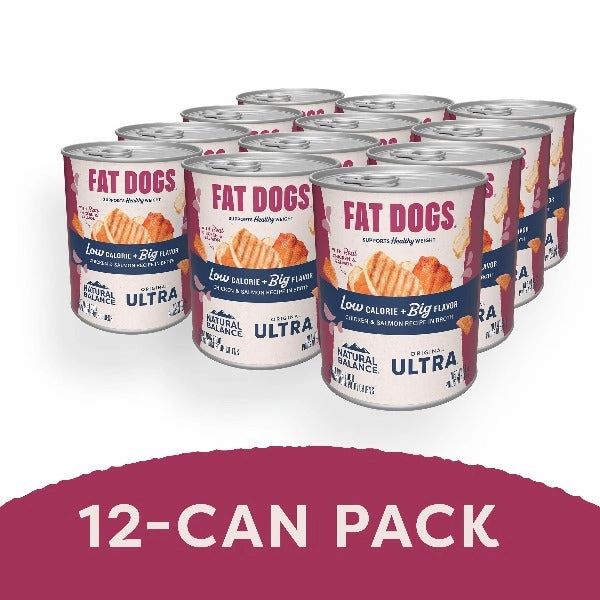 Natural Balance Fat Dogs Chicken & Salmon Recipe in Broth Canned Dog Food