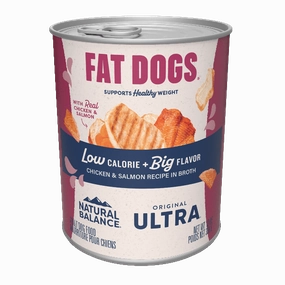 Natural Balance Fat Dogs Chicken & Salmon Recipe in Broth Canned Dog Food