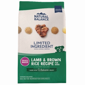 Natural Balance Limited Ingredient Lamb & Brown Rice Small Breed Recipe Dry Dog Food