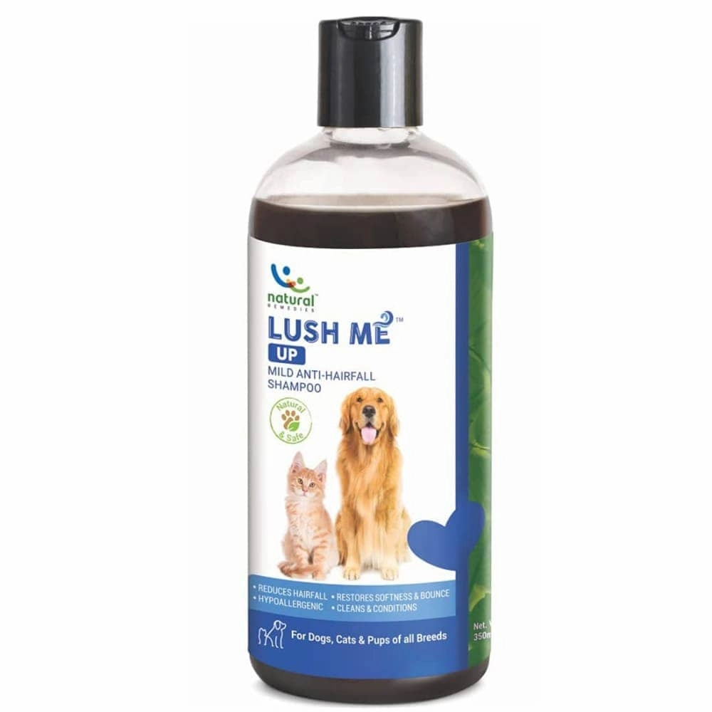 Natural Remedies Lush Me Up Shampoo, Digestive Bites Treats & Topicure Wound Healing Spray Dog Combo