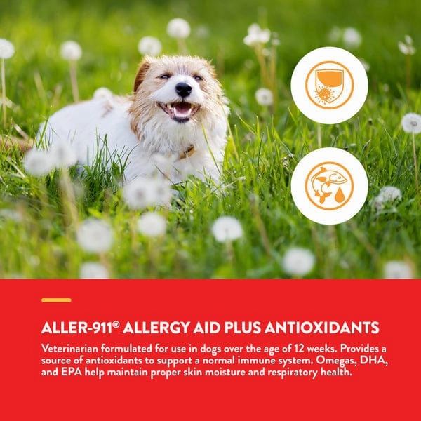 NaturVet Aller-911 Allergy Aid plus Antioxidants Soft Chews For Dogs