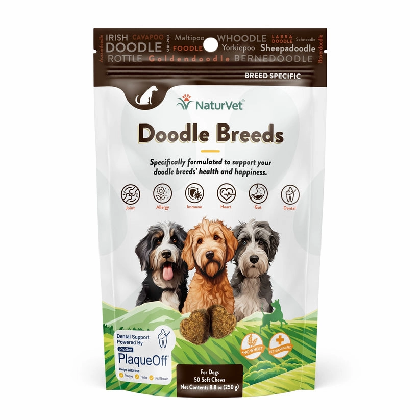 NaturVet Breed Specific Doodle Breeds Soft Chews for Dogs