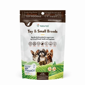 NaturVet Breed Specific Toy & Small Breeds Soft Chews for Dogs
