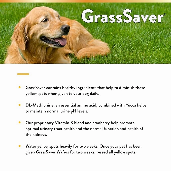 NaturVet GrassSaver Chewable Wafers for Dogs