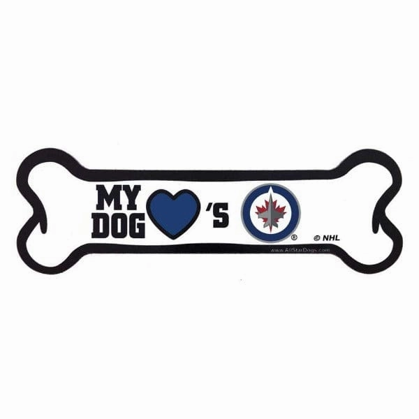 NHL Winnipeg Jets Magnet; available in Paw or Bone style