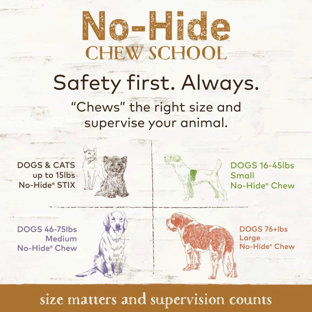 No Hide Peanut Butter Stix Dog Chews
