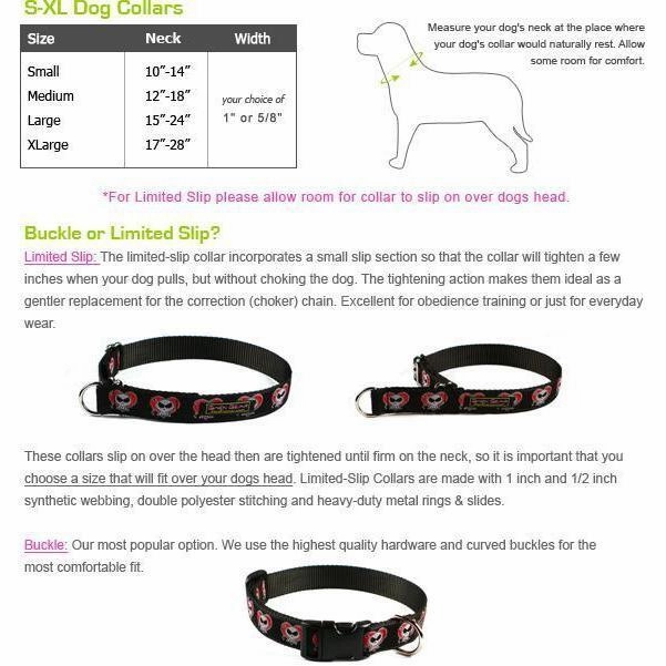 North Beach Dog Collar Small 1" Traditional Buckle