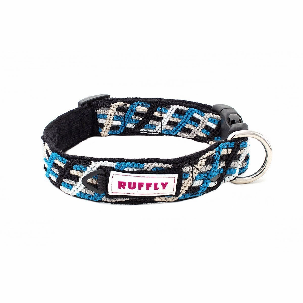 Northern Lights Dog Collar Riptide Blue Medium