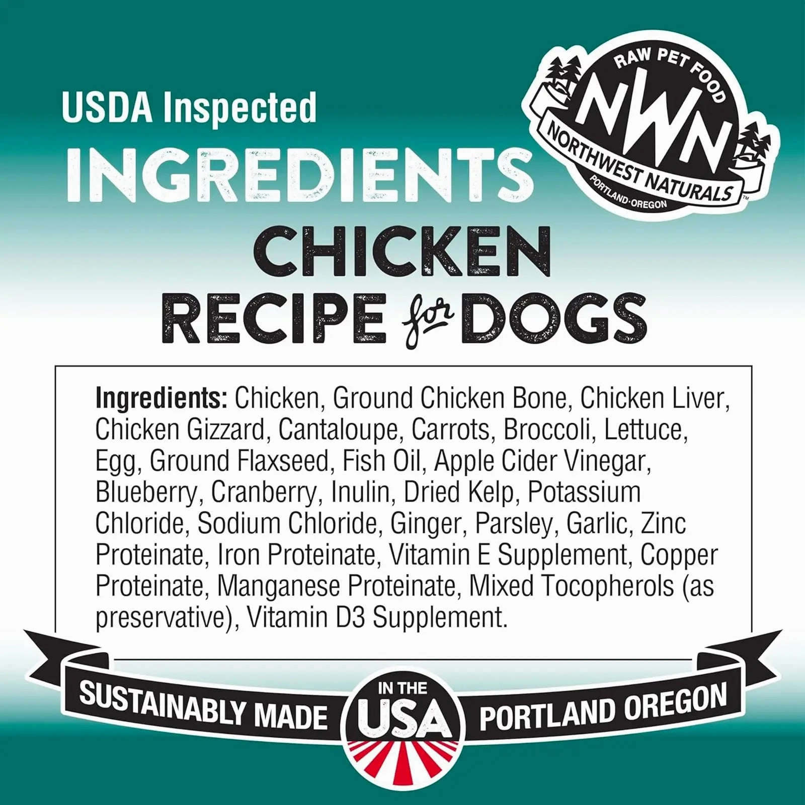 Northwest Naturals Freeze Dried Diets for Dogs - Chicken Recipe