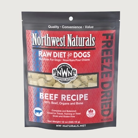 NORTHWEST NATURALS Freeze-Dried Raw Beef Recipe for Dogs