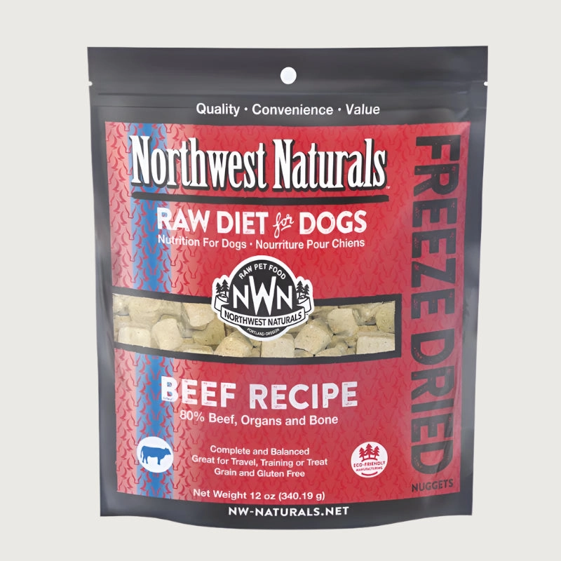 NORTHWEST NATURALS Freeze-Dried Raw Beef Recipe for Dogs