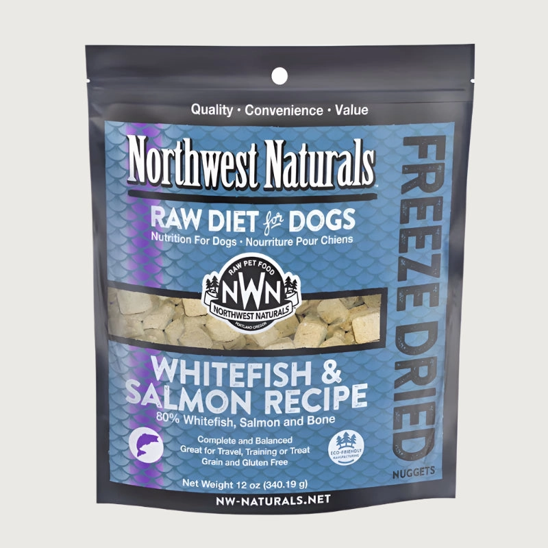 NORTHWEST NATURALS Freeze-Dried Raw Whitefish & Salmon Recipe for Dogs