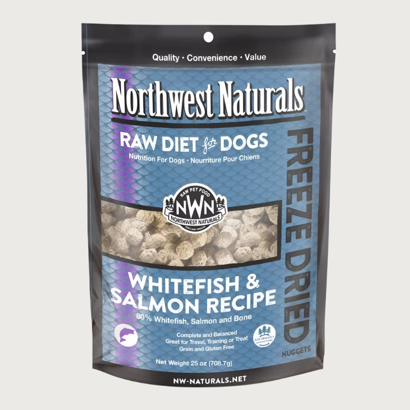 NORTHWEST NATURALS Freeze-Dried Raw Whitefish & Salmon Recipe for Dogs