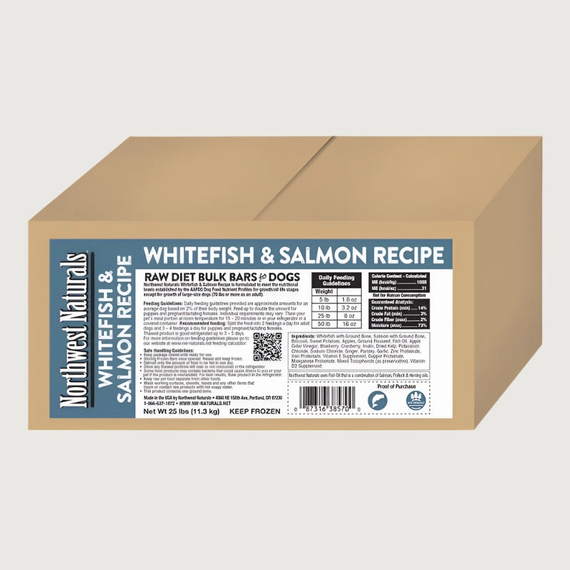 NORTHWEST NATURALS Frozen Raw Whitefish & Salmon Recipe for Dogs