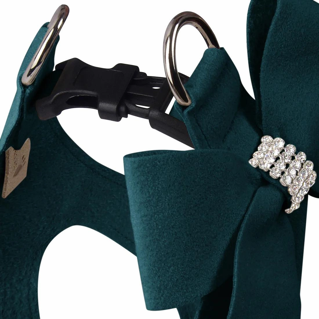 Nouveau Bow Step In Dog Harness Emerald
