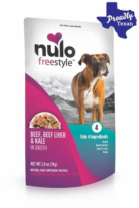 Nulo Freestyle Beef, Beef Liver, and Kale Meaty Topper for Dogs
